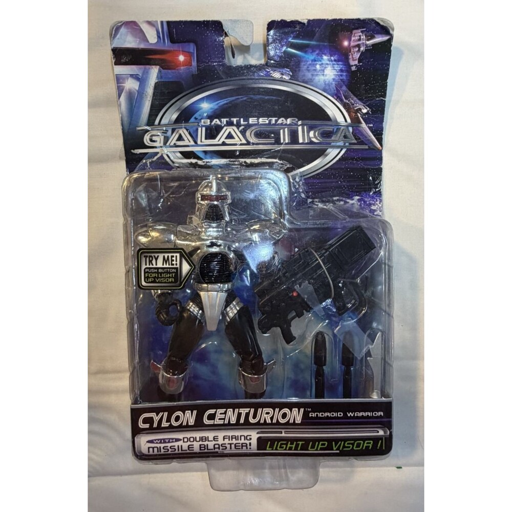 🚀🤖🔥 BATTLESTAR GALACTICA CYLON CENTURION ACTION FIGURE – VINTAGE 🌌✨
